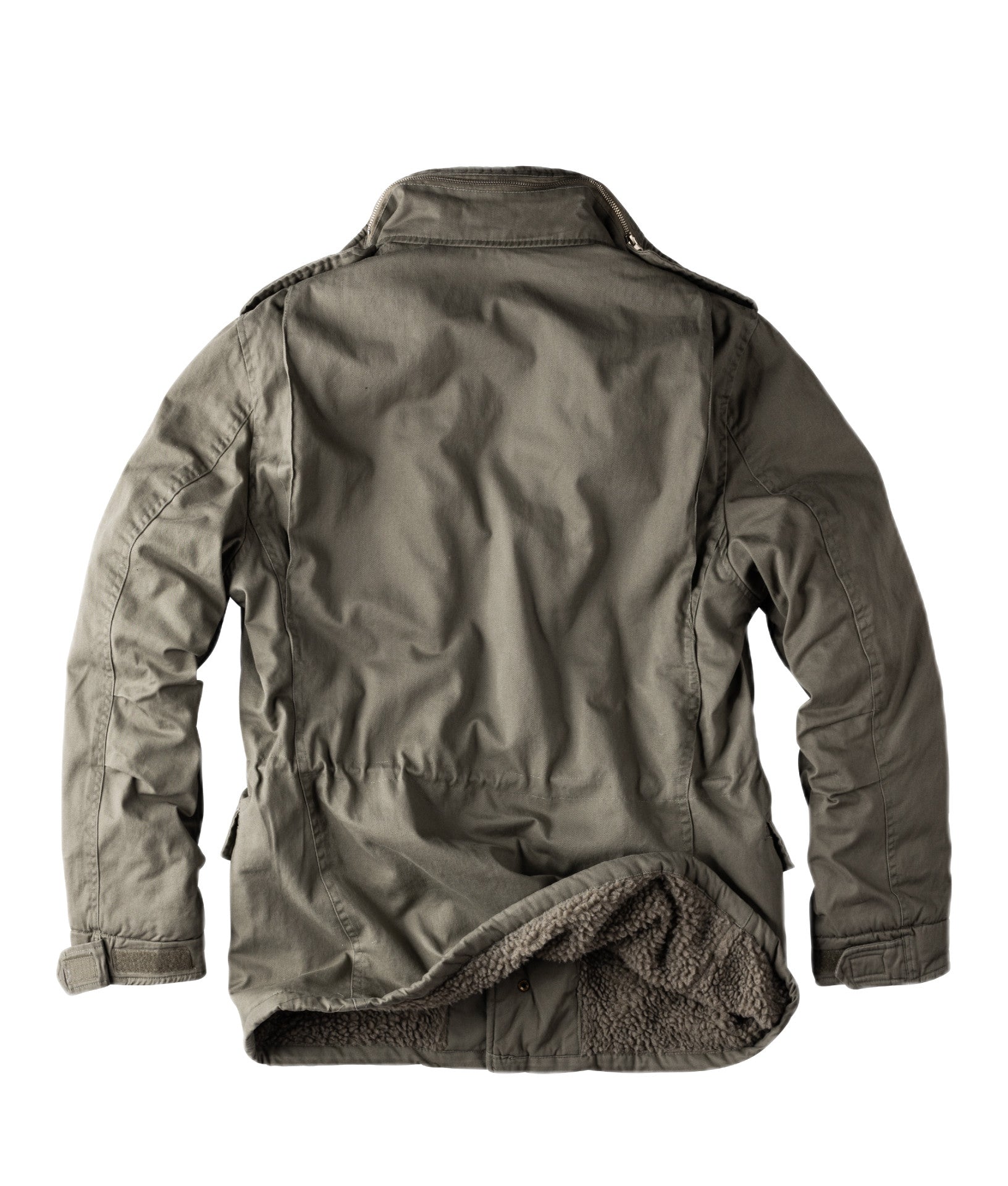 Surplus Raw Vintage Winterjacke Paratrooper Oliv Rückansicht - City-Kaufhaus Herber GmbH