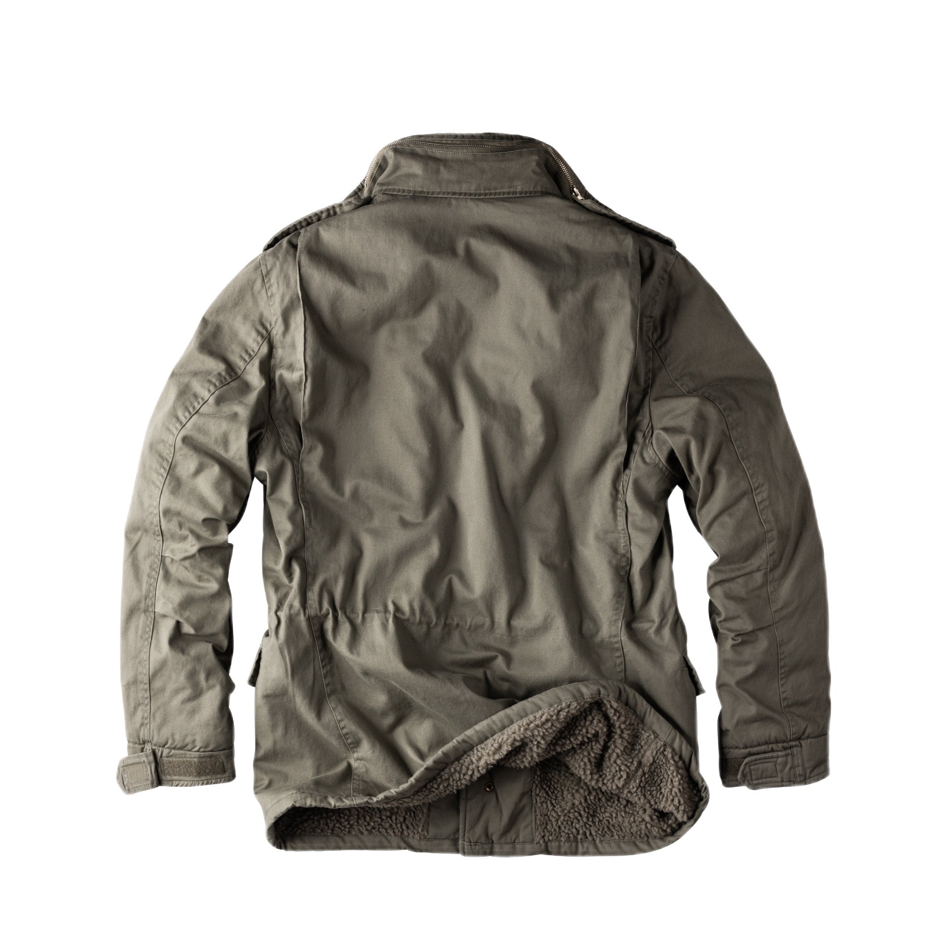 Surplus Raw Vintage Winterjacke Paratrooper oliv Rückansicht - City-Kaufhaus Herber GmbH