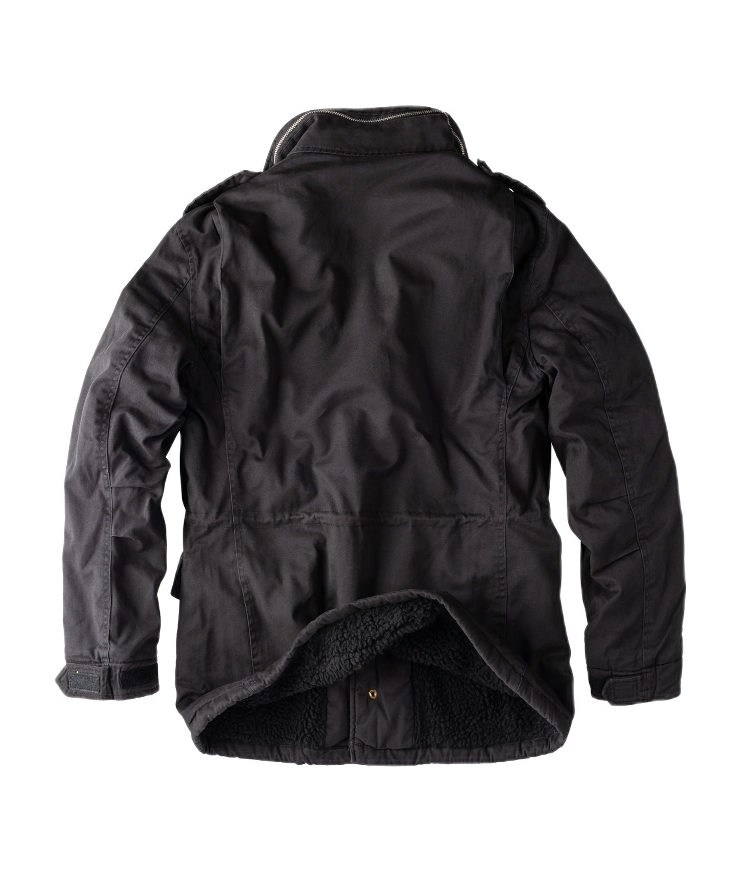 Surplus Raw Vintage Winterjacke Paratrooper Schwarz Rückansicht - City-Kaufhaus Herber GmbH