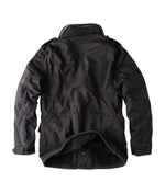 Surplus Raw Vintage Winterjacke Paratrooper Schwarz Rückansicht - City-Kaufhaus Herber GmbH