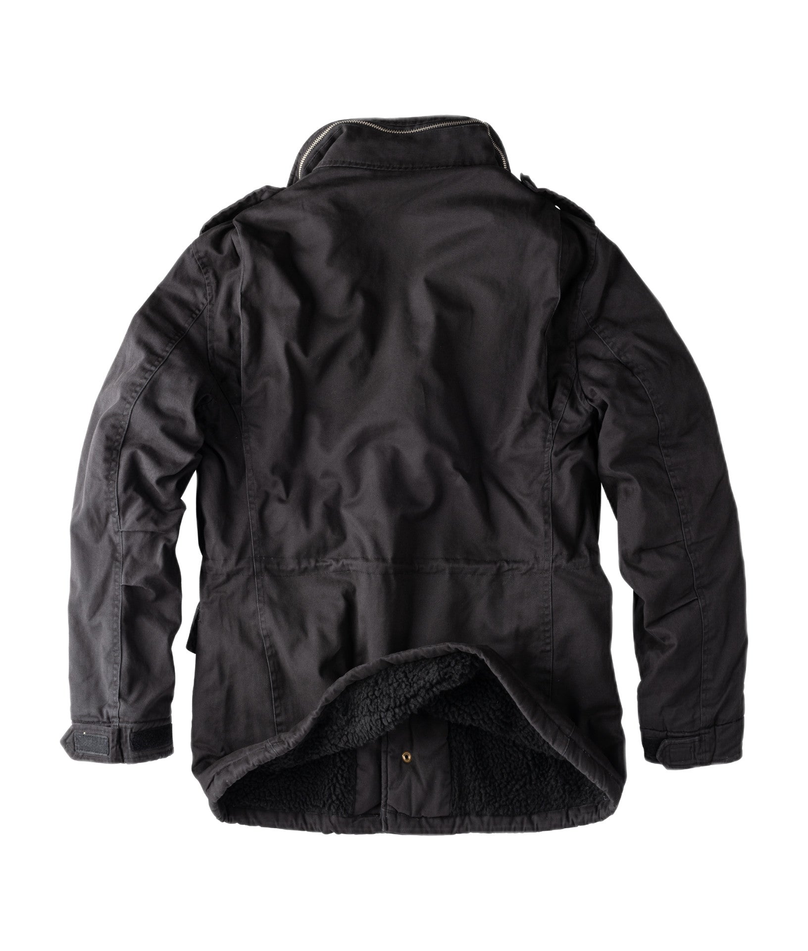 Surplus Raw Vintage Winterjacke Paratrooper Schwarz Rückansicht - City-Kaufhaus Herber GmbH