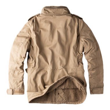 Surplus Raw Vintage Winterjacke Paratrooper Beige Rückansicht - City-Kaufhaus Herber GmbH