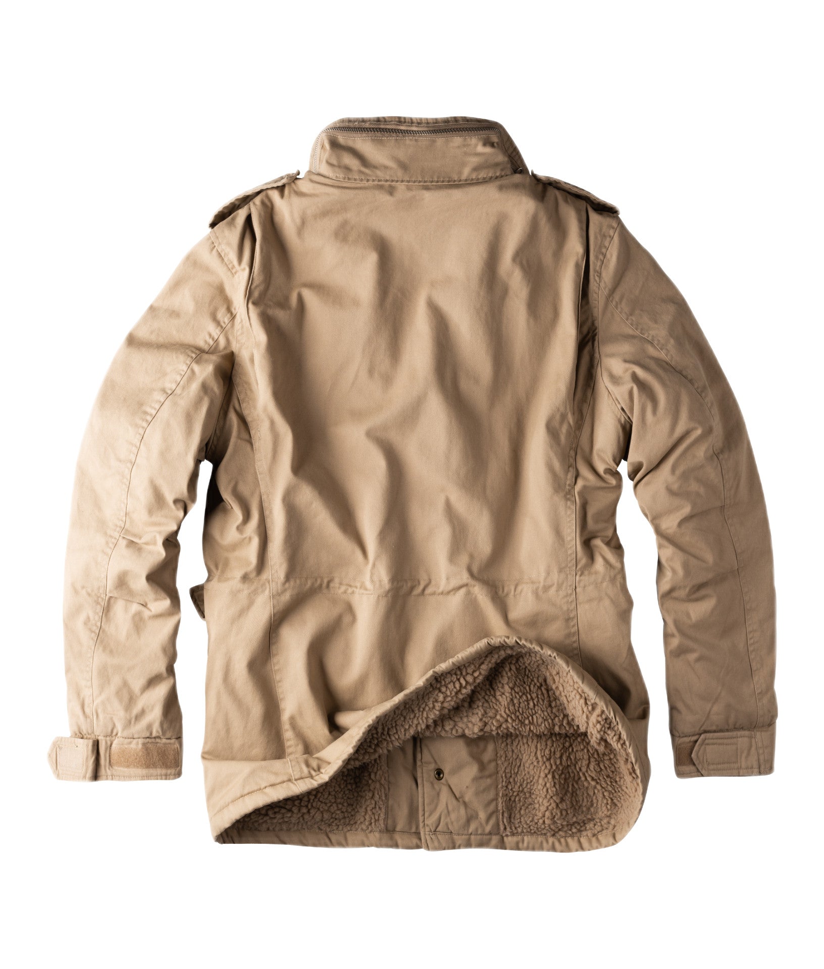 Surplus Raw Vintage Winterjacke Paratrooper Beige Rückansicht - City-Kaufhaus Herber GmbH