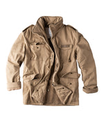Surplus Raw Vintage Winterjacke Paratrooper Beige Vorderansicht - City-Kaufhaus Herber GmbH