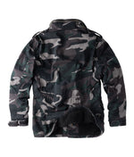 Surplus Raw Vintage Winterjacke Paratrooper Blackcamo Rückansicht - City-Kaufhaus Herber GmbH