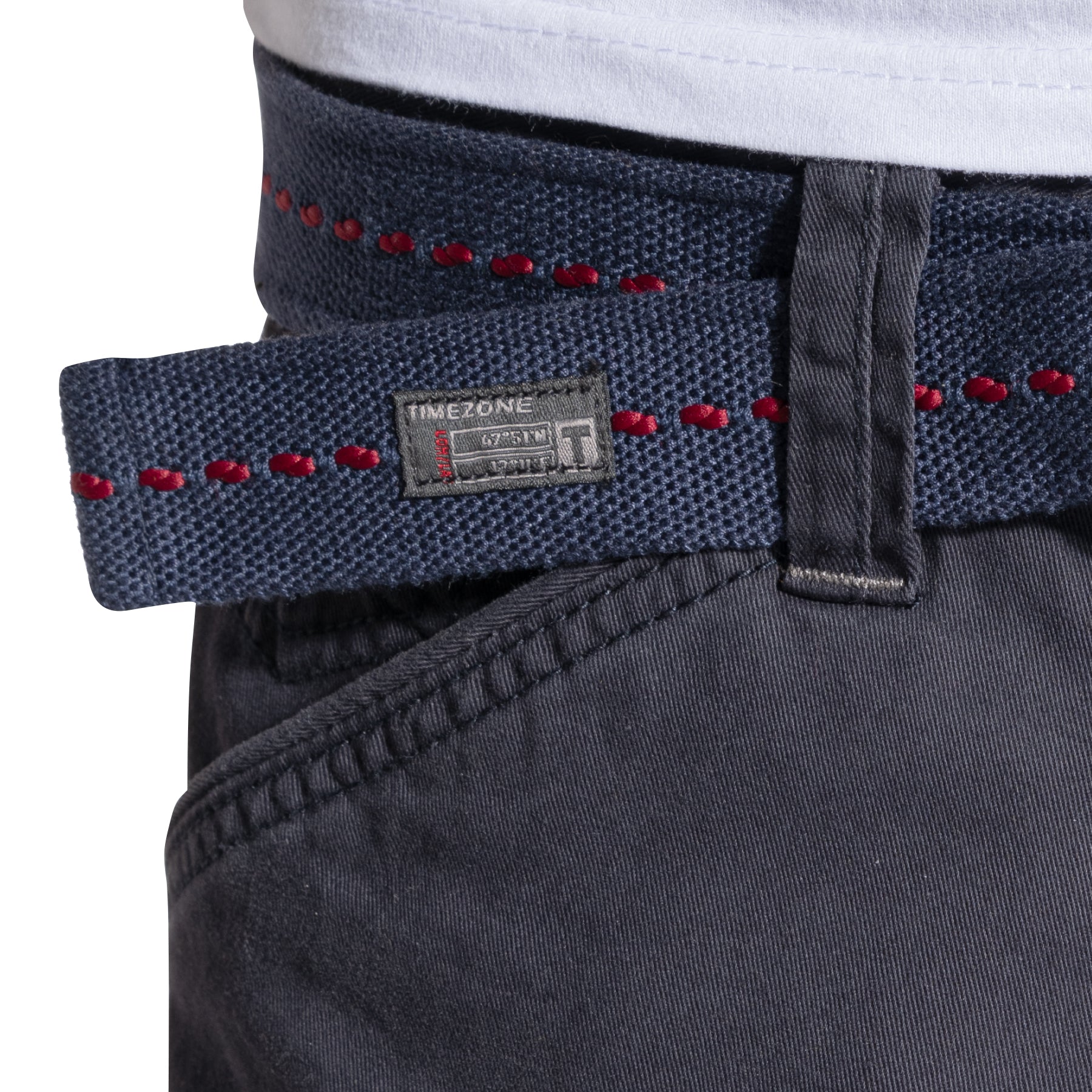 Timezone Cargohose Benito 3393/6445 Total Eclipse Detailansicht Gürtel - City-Kaufhaus Herber GmbH