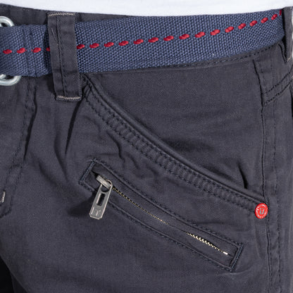 Timezone Cargohose Benito 3393/6445 Total Eclipse Detailansicht Reißverschlusstasche - City-Kaufhaus Herber GmbH