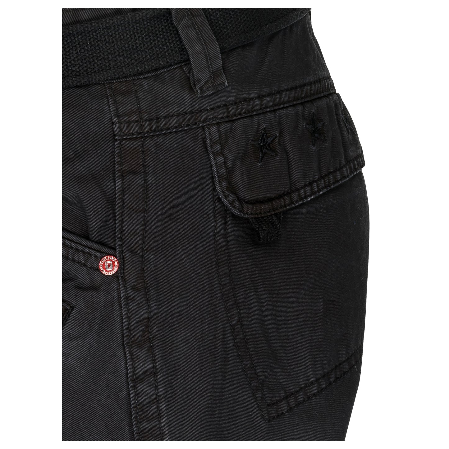 Timezone Cargohose Benito 999/9000 Black Detailansicht Gesäßtasche - City-Kaufhaus Herber GmbH