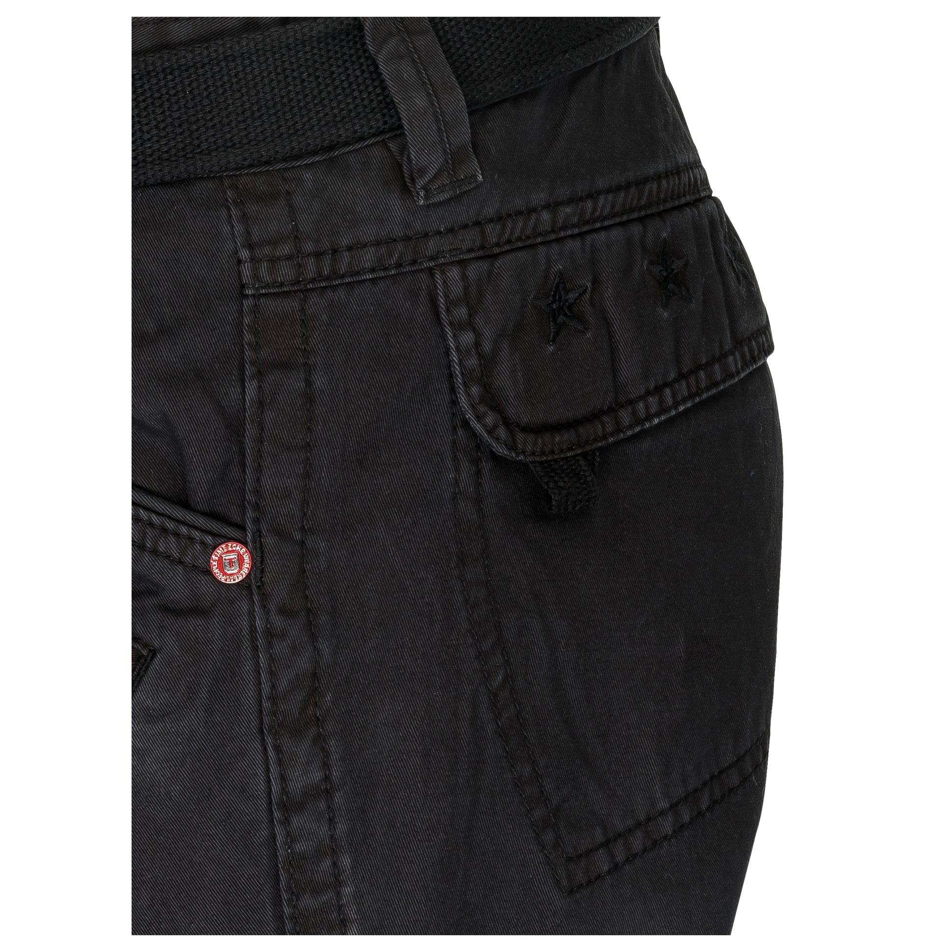 Timezone Cargohose Benito 999/9000 Black Detailansicht Gesäßtasche - City-Kaufhaus Herber GmbH