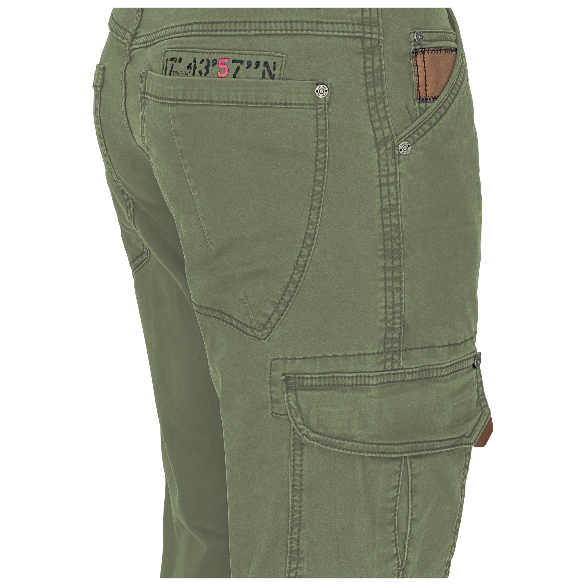 Timezone Cargohose Roger 4055 Washed Kaki - City-Kaufhaus Herber GmbH