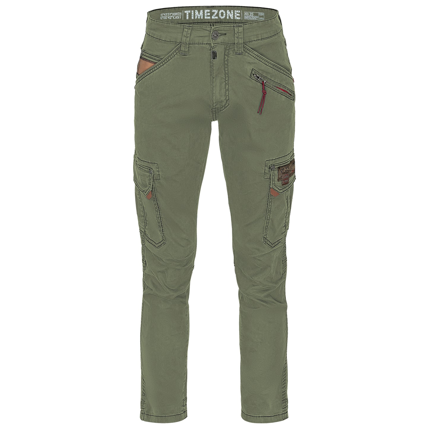 Timezone Cargohose Roger 4055 Washed Kaki - City-Kaufhaus Herber GmbH