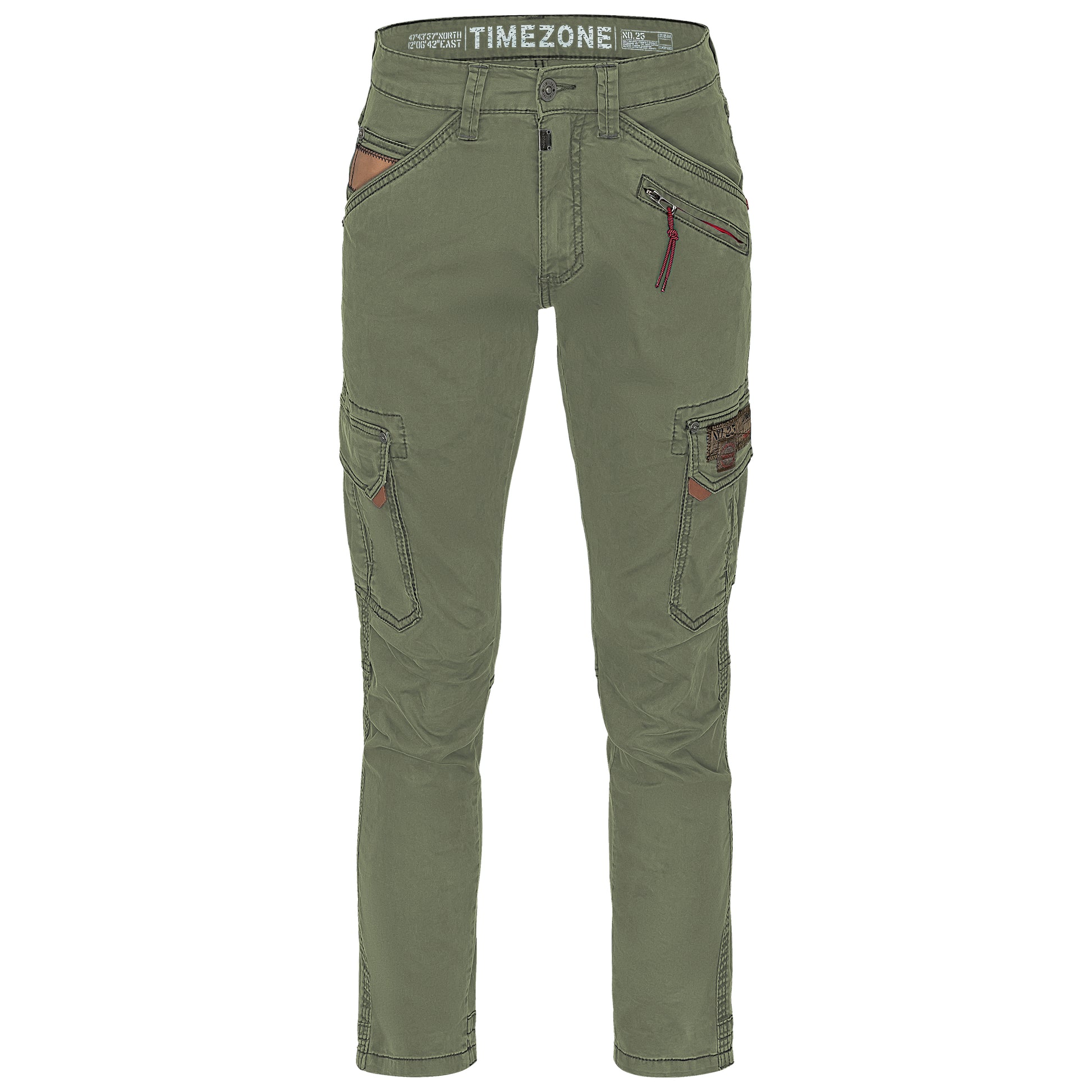 Timezone Cargohose Roger 4055 Washed Kaki - City-Kaufhaus Herber GmbH