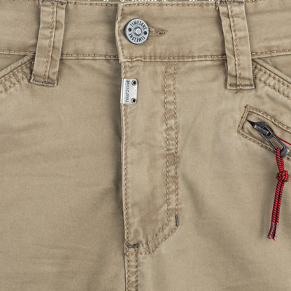Timezone Cargohose Roger 4084 Safari Khaki Detailansicht vorn - City-Kaufhaus Herber GmbH