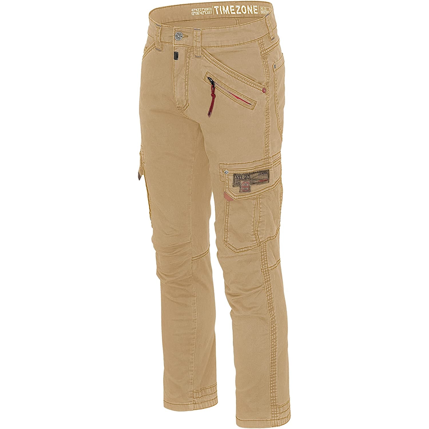 Timezone Cargohose Roger 4084 Safari Khaki - City-Kaufhaus Herber GmbH