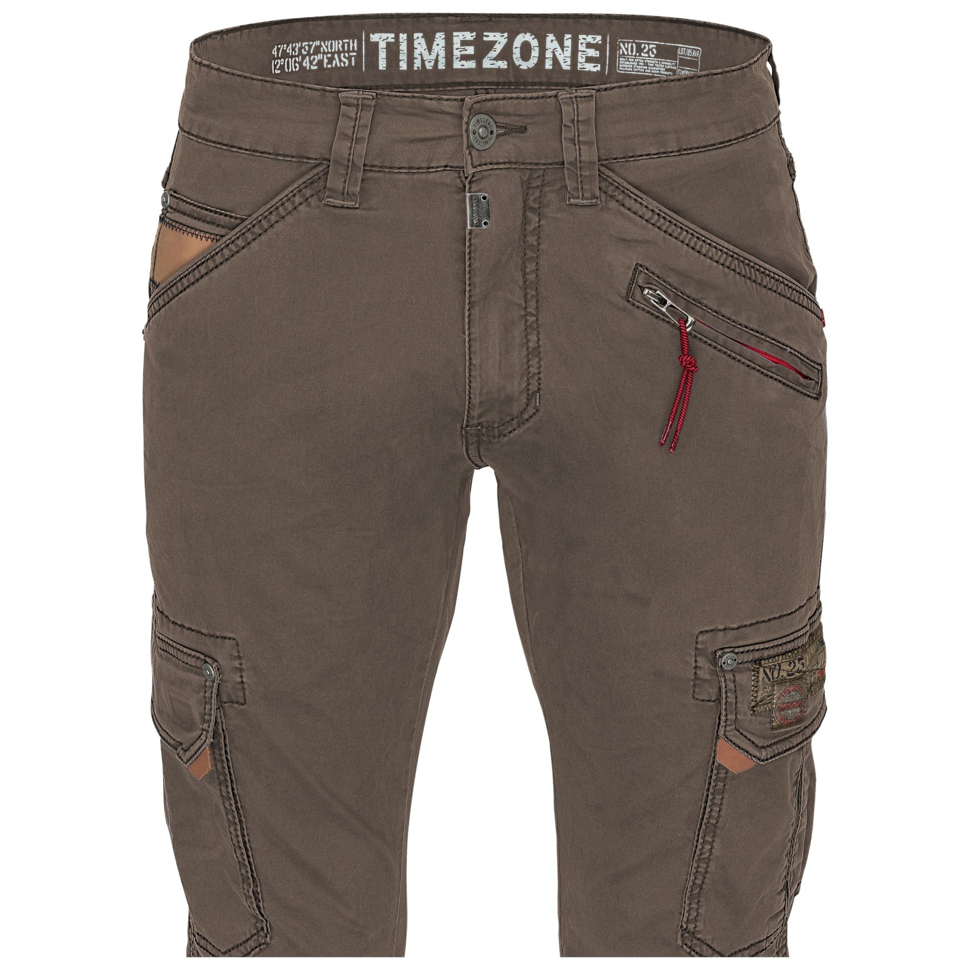 Timezone Cargohose Roger 6051 Washed Brown - City-Kaufhaus Herber GmbH