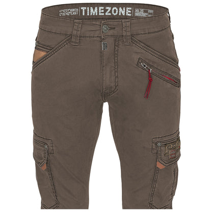 Timezone Cargohose Roger 6051 Washed Brown - City-Kaufhaus Herber GmbH