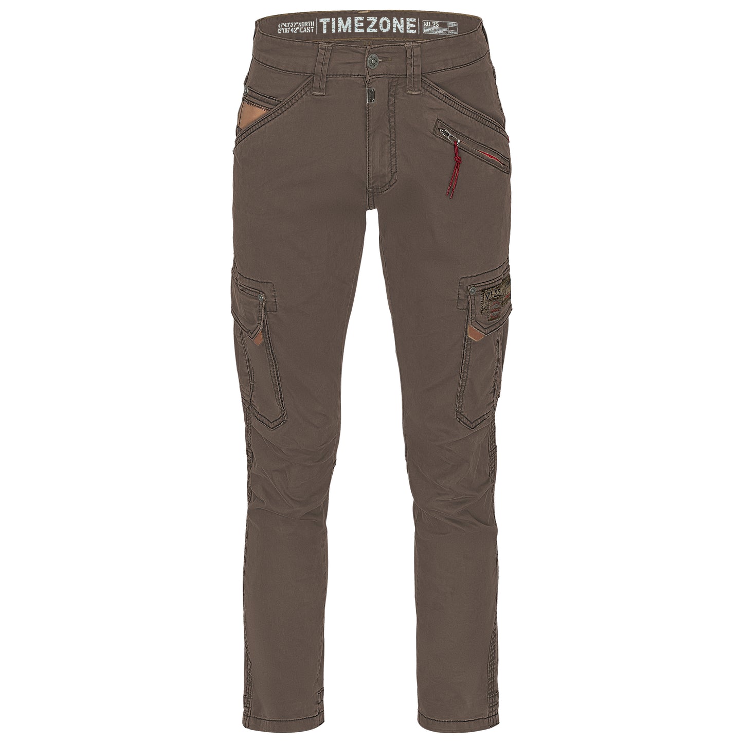 Timezone Cargohose Roger 6051 Washed Brown - City-Kaufhaus Herber GmbH