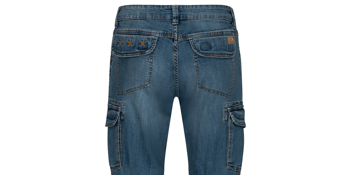 Timezone BenitoTZ Pantaloni Cargo Uomo - Nero, Vestibilità Larga Con Gamba Dritta, Cintura Inclusa, Taglia 54 (40W/34L)