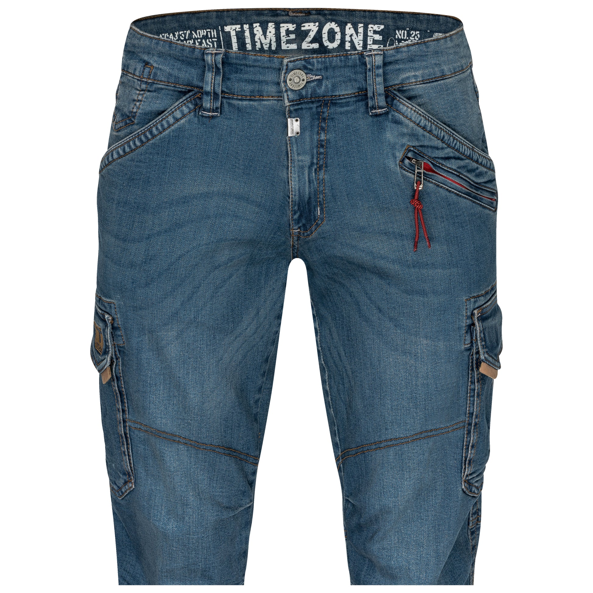 Timezone Cargojeans Benito 3387 Scrub Blue Wash - City-Kaufhaus Herber GmbH