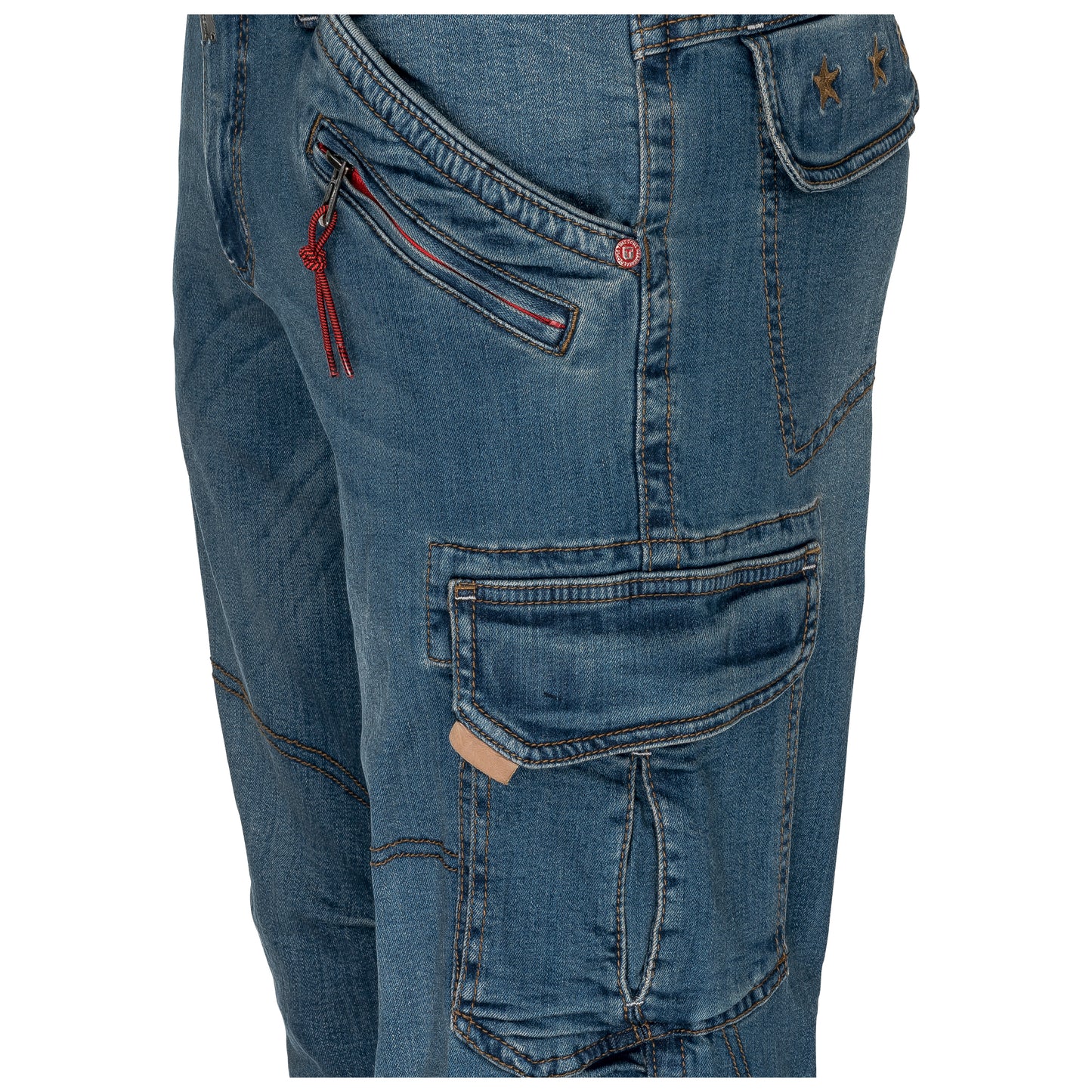 Timezone Cargojeans Benito 3387 Scrub Blue Wash - City-Kaufhaus Herber GmbH