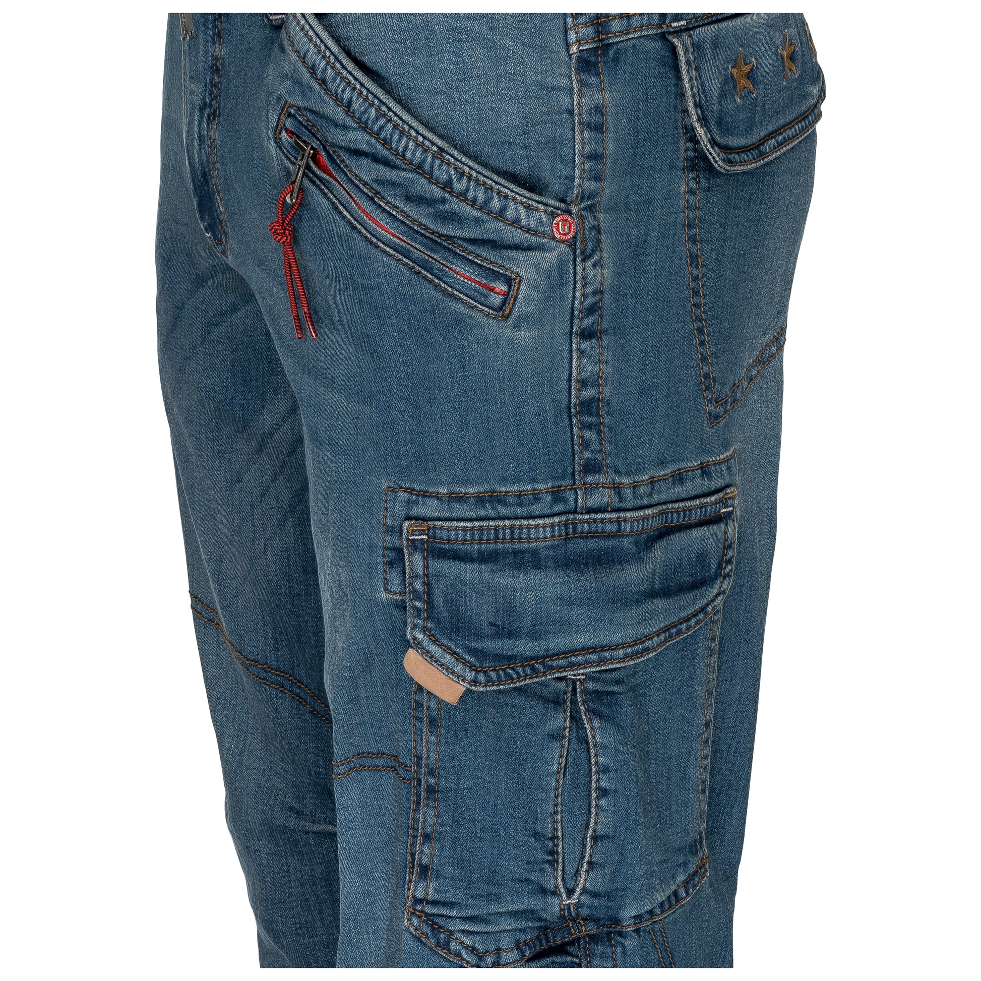 Timezone Cargojeans Benito 3387 Scrub Blue Wash - City-Kaufhaus Herber GmbH