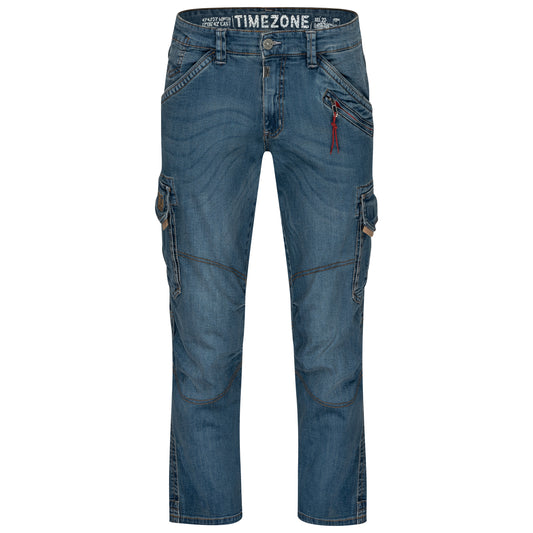 Timezone Cargojeans Benito 3387 Scrub Blue Wash - City-Kaufhaus Herber GmbH