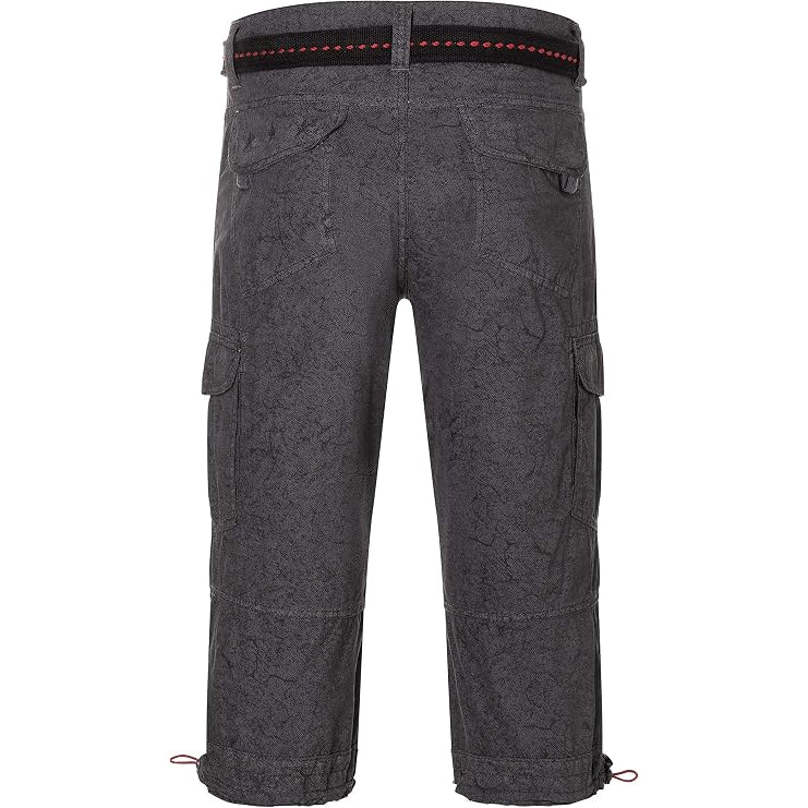 TIMEZONE 3/4-Herren-Cargoshorts 9638 Anthra Scratched Rückansicht - City-Kaufhaus Herber GmbH