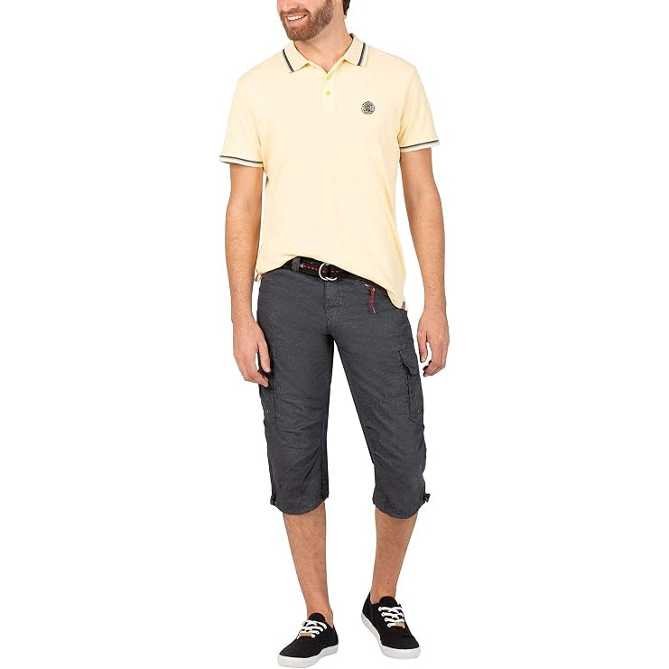 TIMEZONE 3/4-Herren-Cargoshorts 9638 Anthra Scratched Ansicht am Model - City-Kaufhaus Herber GmbH