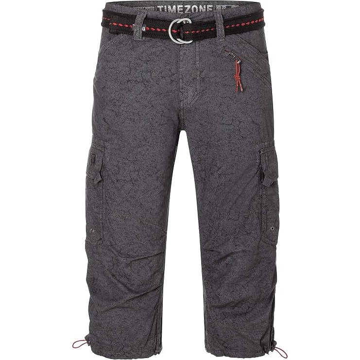 TIMEZONE 3/4-Herren-Cargoshorts 9638 Anthra Scratched Vorderansicht - City-Kaufhaus Herber GmbH