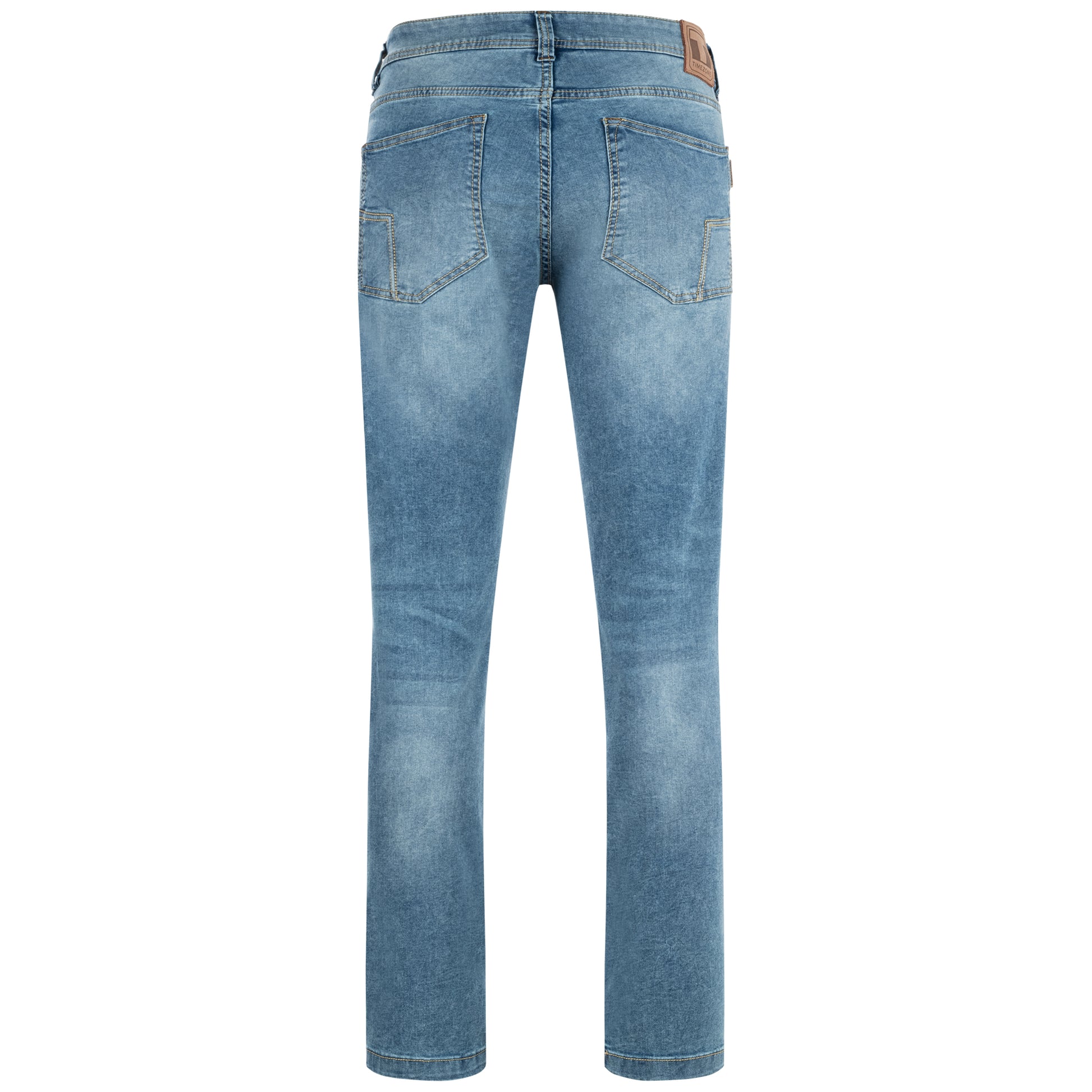 Timezone Stretchjeans Slim EduardoTZ 3041 blue denim wash Rückansicht - City-Kaufhaus Herber GmbH