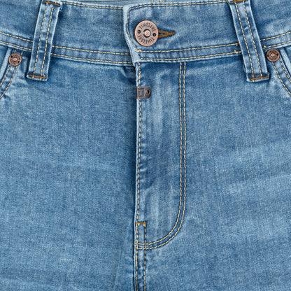 Timezone Stretchjeans Slim EduardoTZ 3041 blue denim wash Deatilansicht Vorderseite - City-Kaufhaus Herber GmbH