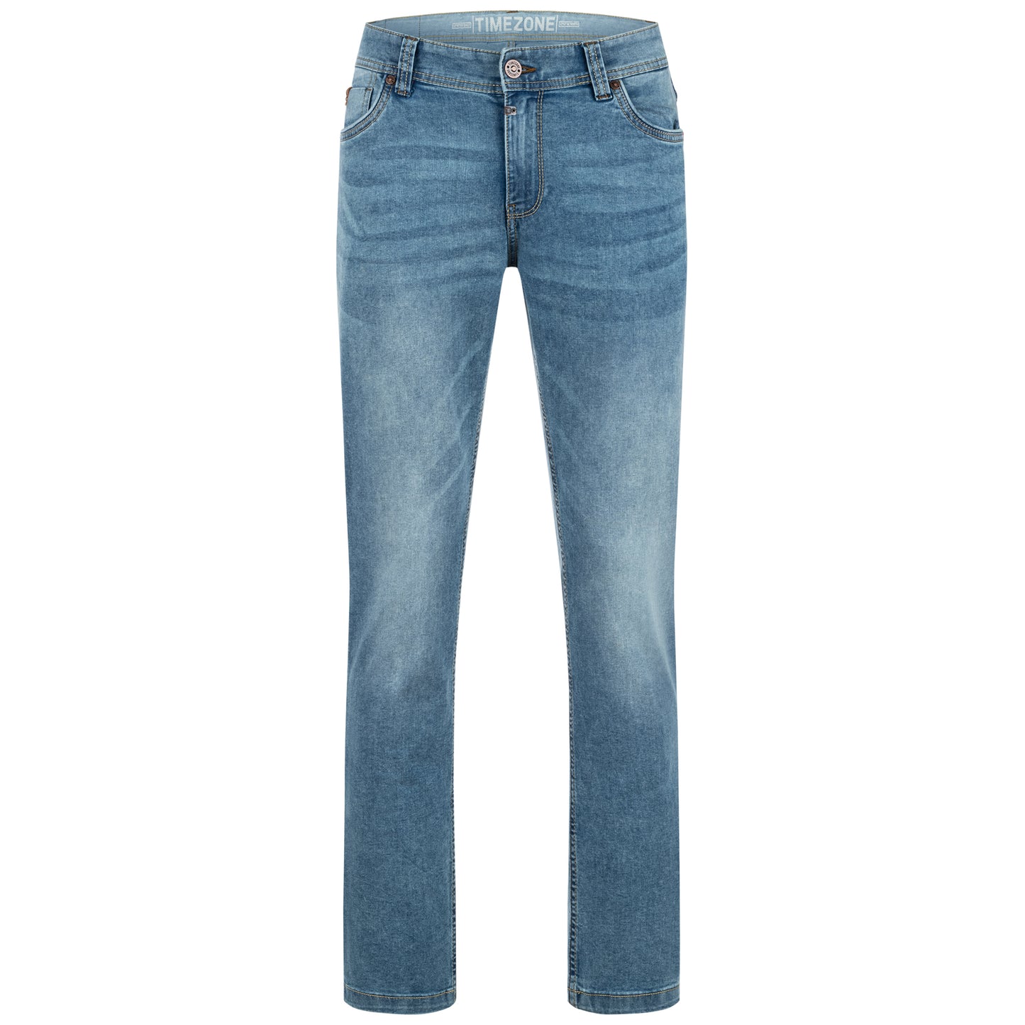 Timezone Stretchjeans Slim EduardoTZ 3041 blue denim wash Vorderansicht - City-Kaufhaus Herber GmbH