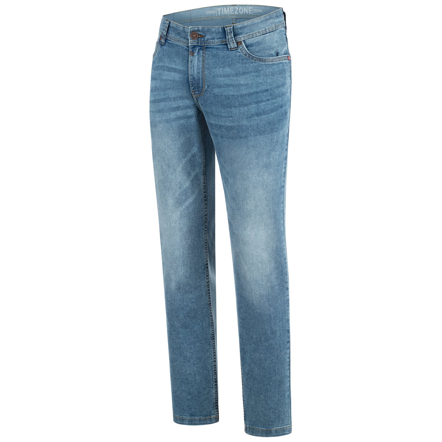 Timezone Stretchjeans Slim EduardoTZ 3041 blue denim wash Schrägansicht - City-Kaufhaus Herber GmbH