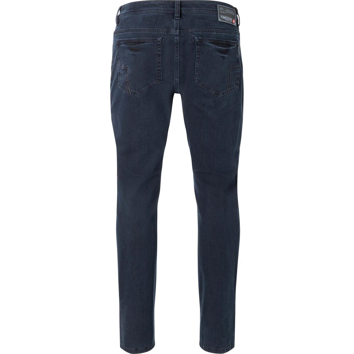 Timezone Stretchjeans Slim EduardoTZ 9882 black blue wash Rückansicht - City-Kaufhaus Herber GmbH