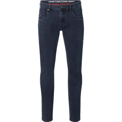 Timezone Stretchjeans Slim EduardoTZ 9882 black blue wash Vorderansicht - City-Kaufhaus Herber GmbH