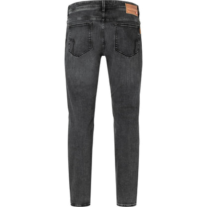 Timezone Stretchjeans Slim EduardoTZ 9893 carbon black wash Rückansicht - City-Kaufhaus Herber GmbH