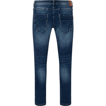 Timezone Stretchjeans Slim ScottTZ 3137 bright navy wash Rückansicht - City-Kaufhaus Herber GmbH