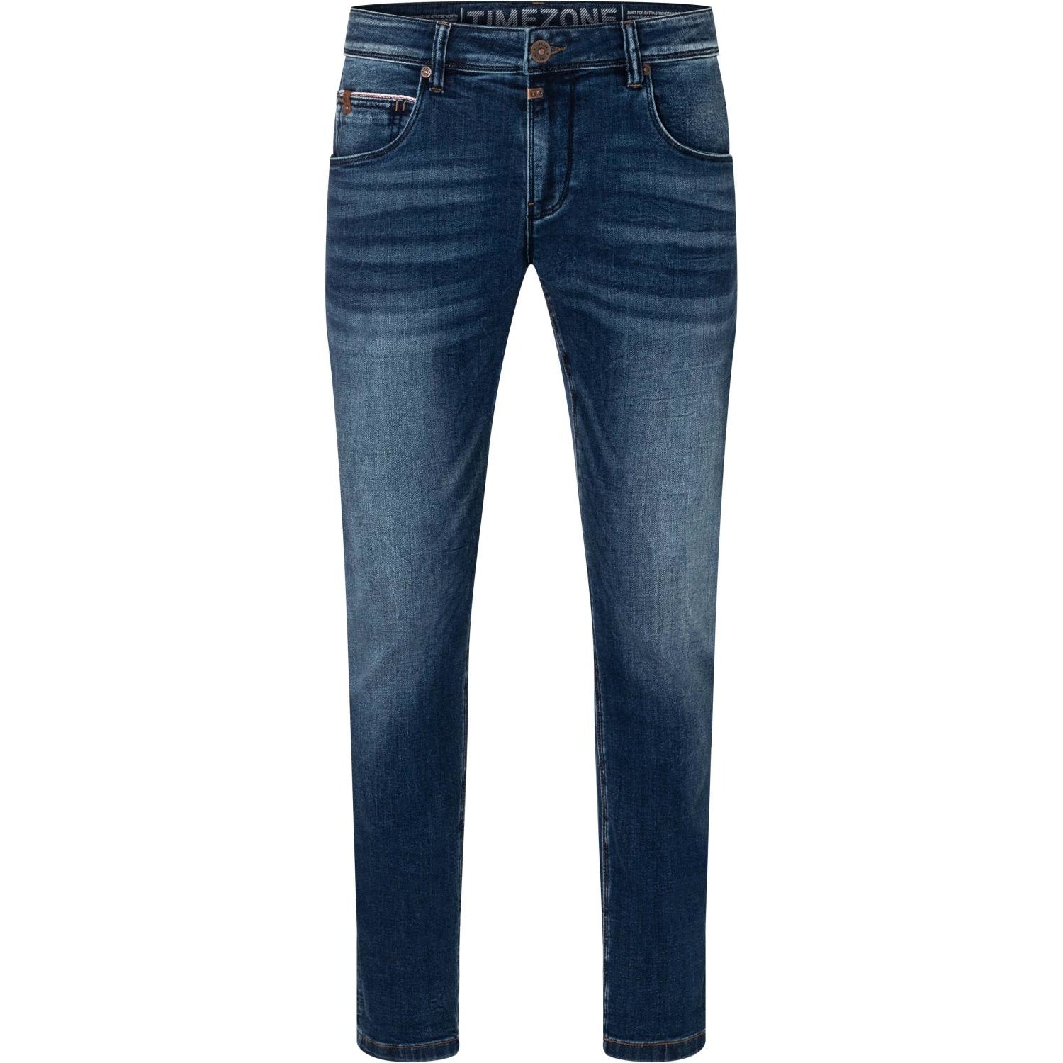 Timezone Stretchjeans Slim ScottTZ 3137 bright navy wash Vorderansicht - City-Kaufhaus Herber GmbH
