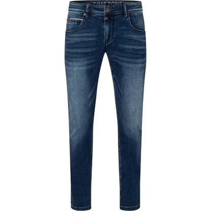 Timezone Stretchjeans Slim ScottTZ 3137 bright navy wash Vorderansicht - City-Kaufhaus Herber GmbH
