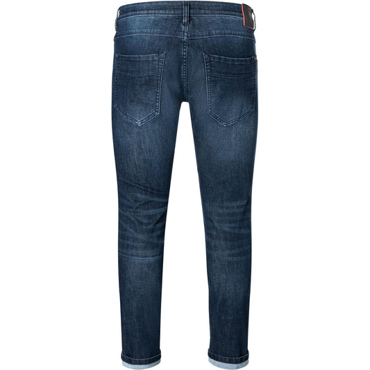 Timezone Stretchjeans Slim ScottTZ 3457 night blue wash Rückansicht - City-Kaufhaus Herber GmbH