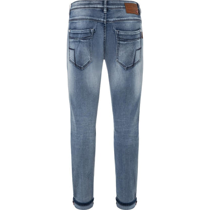 Timezone Stretchjeans Slim ScottTZ 3636 antique blue wash Rückansicht - City-Kaufhaus Herber GmbH
