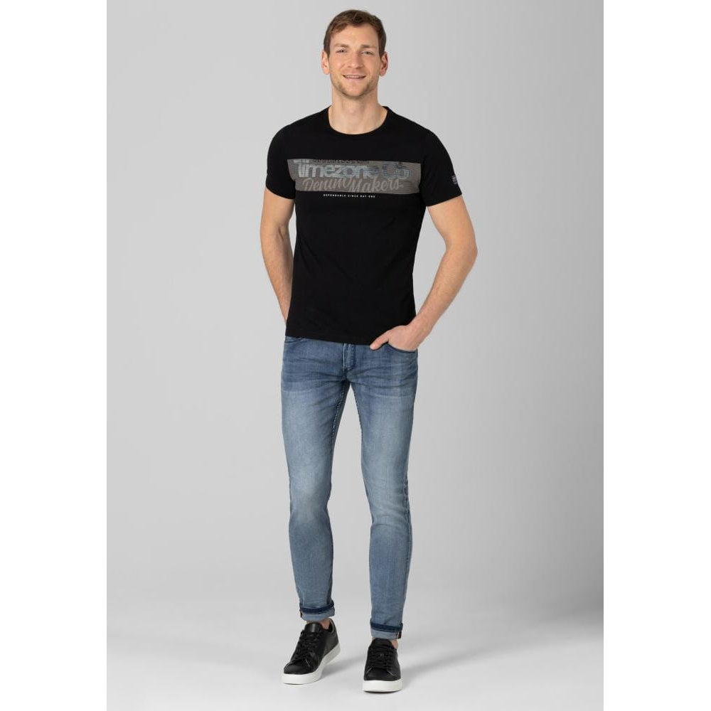 Timezone Stretchjeans Slim ScottTZ 3636 antique blue wash Ansicht am Model - City-Kaufhaus Herber GmbH