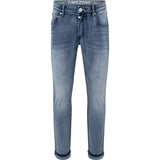 Timezone Stretchjeans Slim ScottTZ 3636 antique blue wash Vorderansicht - City-Kaufhaus Herber GmbH