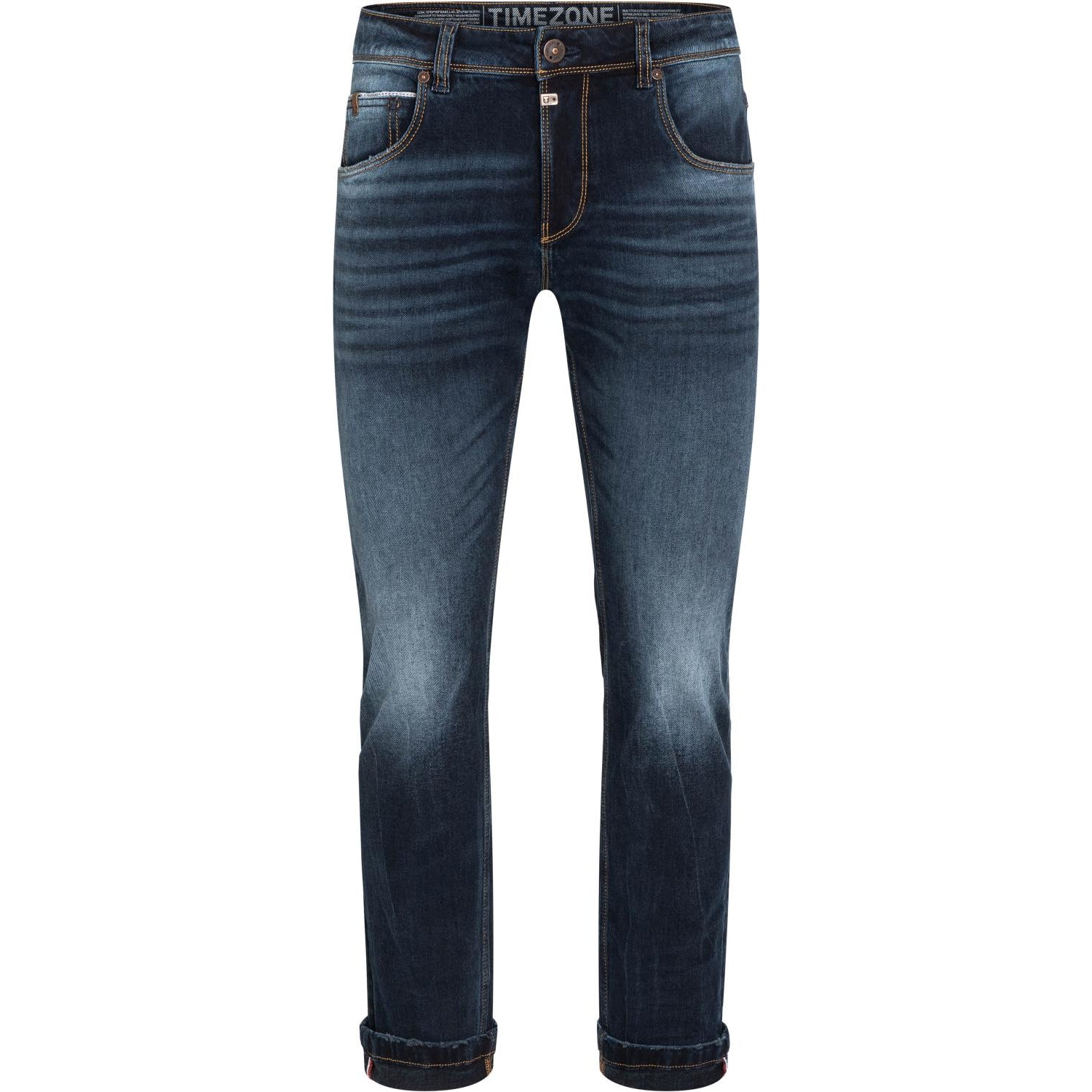 Timezone Stretchjeans Slim ScottTZ 3767 indigo dust wash Vorderansicht - City-Kaufhaus Herber GmbH