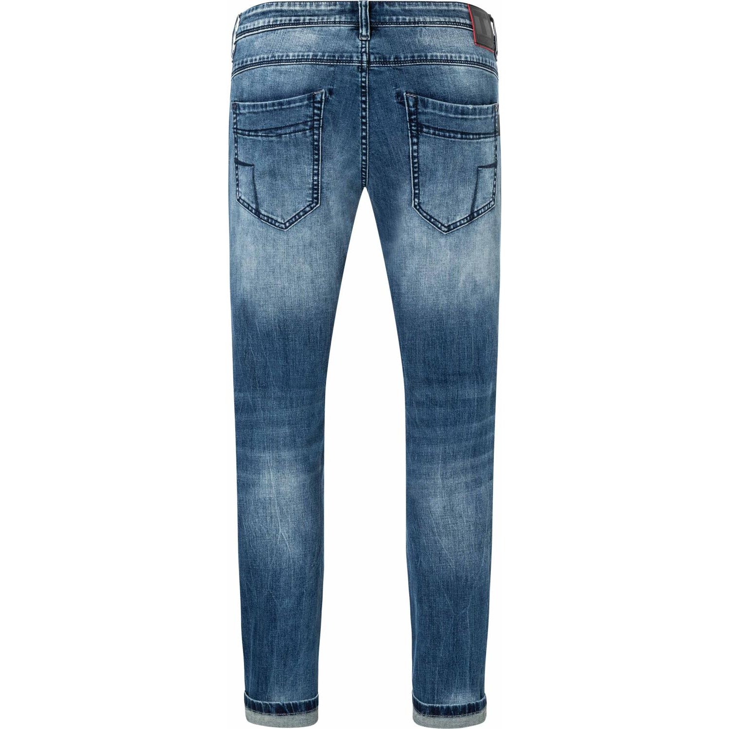 Timezone Stretchjeans Slim ScottTZ 3824 wild blue wash Rückansicht - City-Kaufhaus Herber GmbH