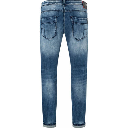 Timezone Stretchjeans Slim ScottTZ 3824 wild blue wash Rückansicht - City-Kaufhaus Herber GmbH
