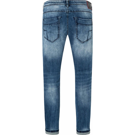 Timezone Stretchjeans Slim ScottTZ 3824 wild blue wash Rückansicht - City-Kaufhaus Herber GmbH