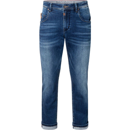 Timezone Stretchjeans Regular JackTZ 3137 bright navy wash Vorderansicht - City-Kaufhaus Herber GmbH