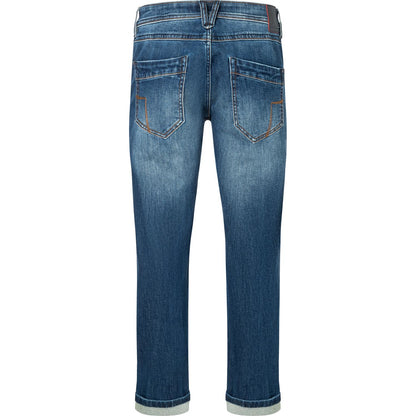 Timezone Stretchjeans Regular JackTZ 3707 vintage indigo wash Rückansicht - City-Kaufhaus Herber GmbH
