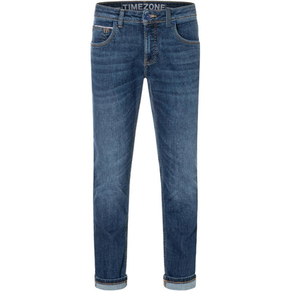 Timezone Stretchjeans Slim ScottTZ 3810 true blue wash Vorderansicht - City-Kaufhaus Herber GmbH